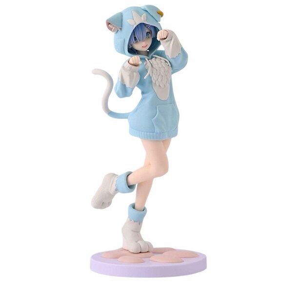 NIB SEGA Luminasta REM Mofumofu(Cat Girl) from Re:starting life in another world - Picture 1 of 10